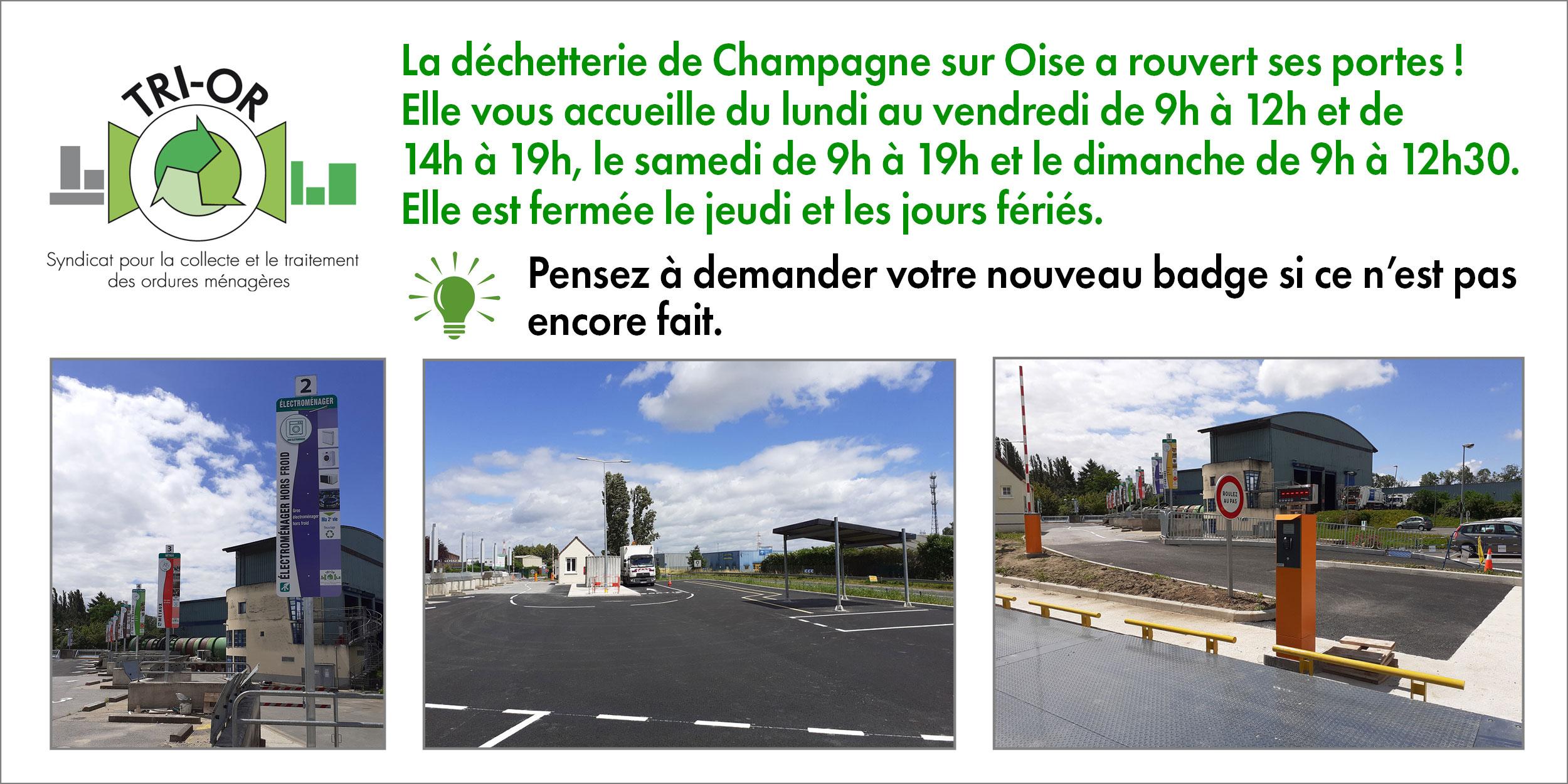 Déchetterie de ChampagnesurOise L'IsleAdam