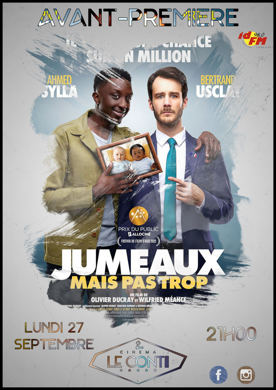 Jumeaux Mais Pas Teop Avant-première Jumeaux mais pas trop | L'Isle-Adam