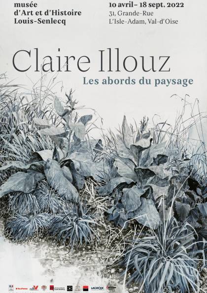 Affiche exposition Claire Illouz. Les abords du paysage