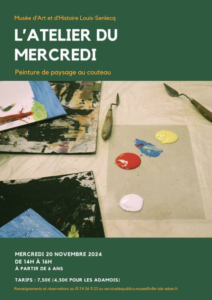 L'Atelier du mercredi - Peinture de paysage au couteau