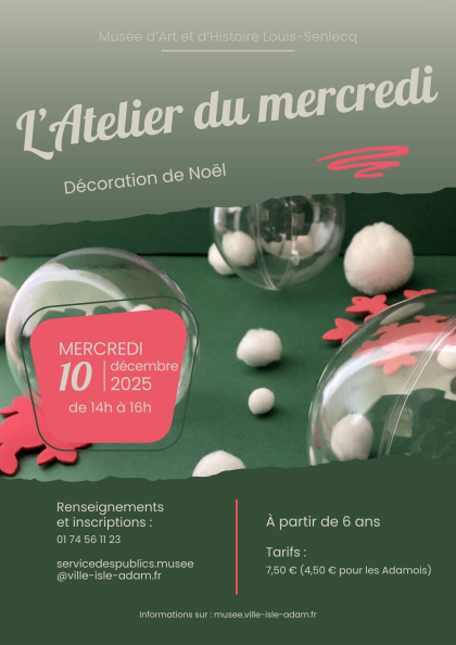 L'Atelier du mercredi - Décoration de Noël