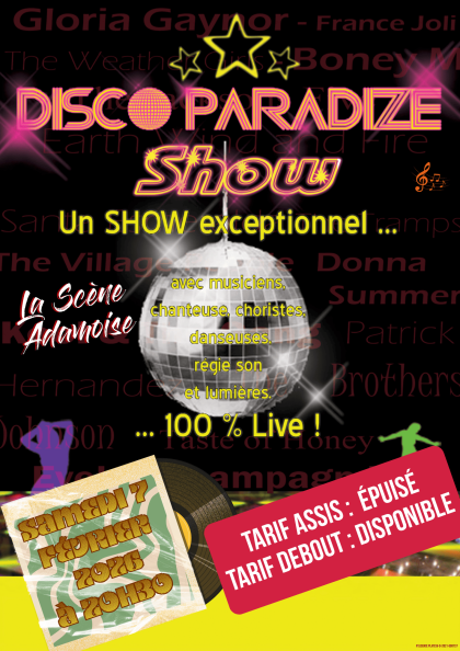 Nouveau tarif disco paradize