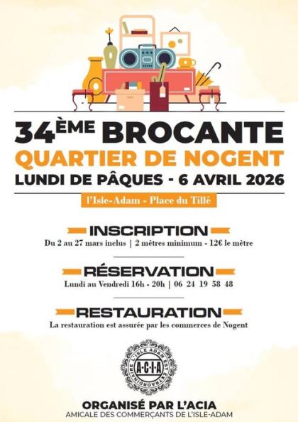 Brocante - quartier de Nogent