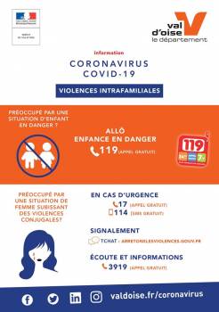 Covid-19 : lutte contre les violences intrafamiliales