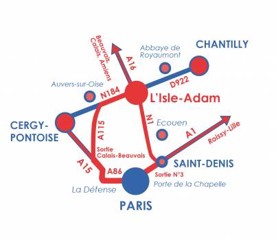 Venir à L'Isle-Adam