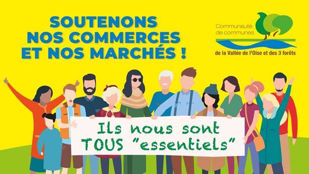 Les Maires de la CCVO3F soutiennent nos commerces et nos marchés