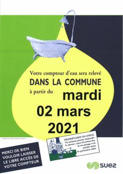 Relevé de compteur