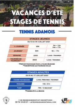 Stages d'été