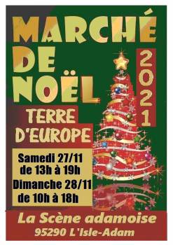 Affiche Marché de noël Terre d'Europe 27 &28 novembre