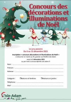 Concours des décorations de Noël 2021