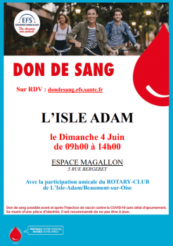 Don du sang 4 juin 