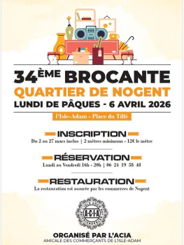 Brocante - quartier de Nogent