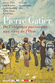 Affiche de l'exposition Pierre Gatier (1878-1944). De l'élégance parisienne aux rives de l'Oise