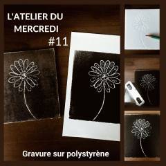 Atelier gravure sur polystyrène