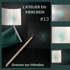 Atelier gravure sur rhénalon