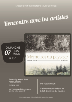 Rencontre avec les artistes - juin 2026