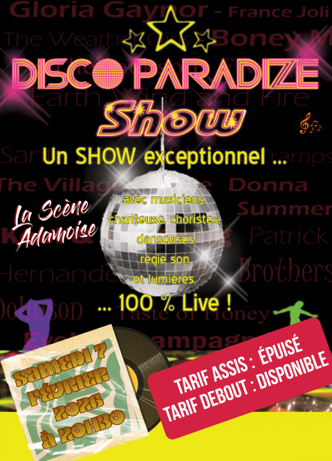Nouveau tarif disco paradize