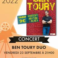 Concert Ben Toury duo - Vendredi 23 septembre à 21h