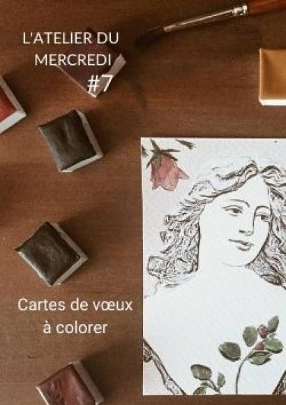 Atelier cartes de voeux à colorer