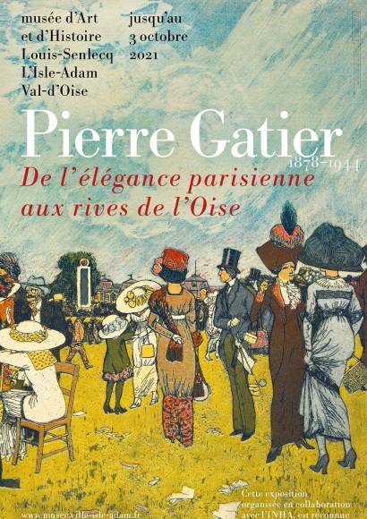 Affiche exposition Pierre Gatier (1878-1944). De l'élégance parisienne aux rives de l'Oise