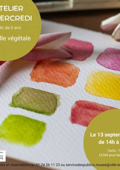 L'Atelier du mercredi - Aquarelle végétale