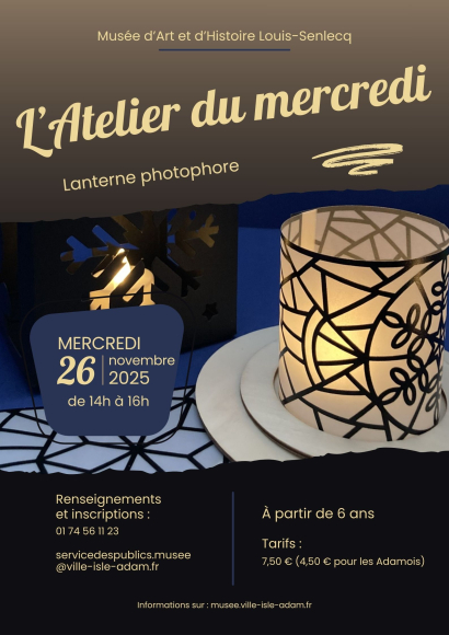 L'Atelier du mercredi - Fabrication d'une lanterne photophore