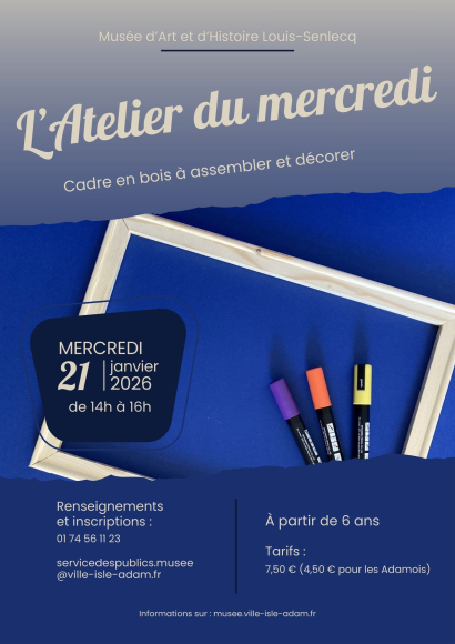 L'Atelier du mercredi - Cadre en bois à assembler et décorer