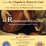 Concert choeur la chapelle du Prince Conti 7 novembre 2021