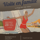 Visite en famille - La Plage de L'Isle-Adam