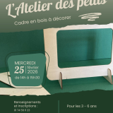 L'Atelier des Petits - Cadre en bois à décorer