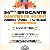Brocante - quartier de Nogent